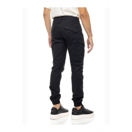 COVER CARGO PANT MENS - ΜΑΥΡΟ ARMY-M0186-31-4