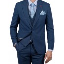 Ανδρικό κοστούμι Slim Fit DEZIGN μπλέ χρώμα S-2451