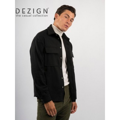 Ανδρικό OVERSHIRT DEZIGN D-2504 Μαύρο jacket