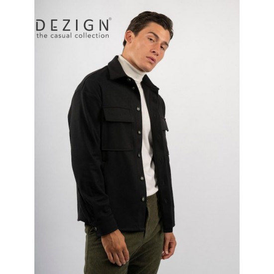 Ανδρικό OVERSHIRT DEZIGN D-2504 Μαύρο jacket