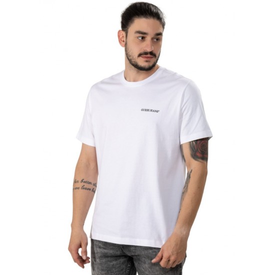 Ανδρική Μπλούζα GUESS JEANS M5BI78K8FQ4-G011 ΑΣΠΡΟ