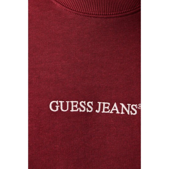 Guess Jeans Ανδρικό Φούτερ Λαιμόκοψη M4YQ19K9V31-A50U Μπορντό