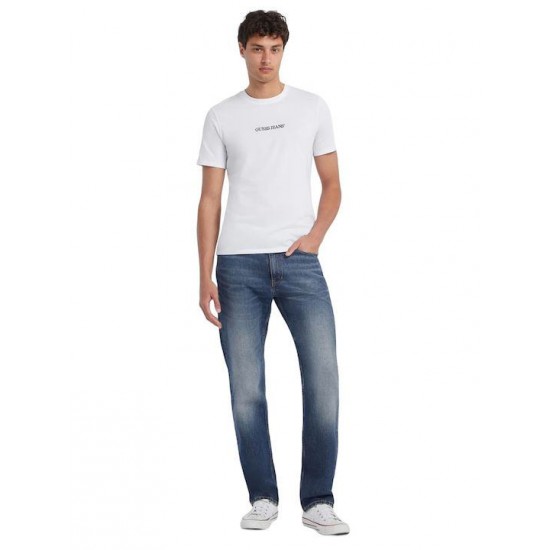 Guess Jeans Ανδρικό T-Shirt M4YI52K8HM0-G011 Λευκό