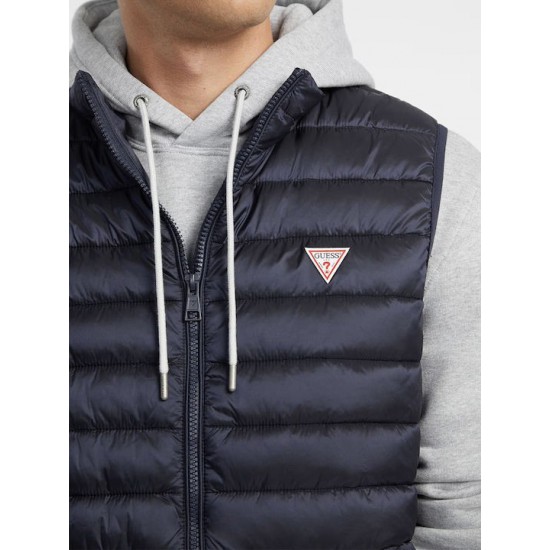 GUESS HOODED PUFFER ΓΙΛΕΚΟ ΑΝΔΡIKO M4YN11WG922-A71W ΜΠΛΕ