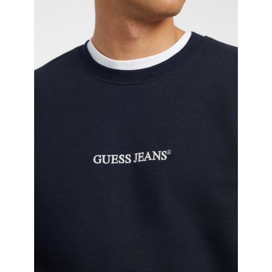 Ανδρική Μπλούζα Φούτερ GUESS JEANS M4YQ19K9V31-H90Z ΜΠΛΕ