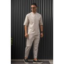 HENRY CLOTHING PANTS 8-102 - BEIGE