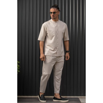 HENRY CLOTHING PANTS 8-102 - BEIGE HENRY CLOTHING PANTS 8-102 - BEIGE