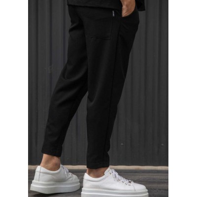 Henry Clothing Παντελόνι Ελαστικό Μαύρο 8-120