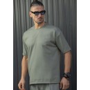 HENRY CLOTHING ΑΝΔΡΙΚΗ ΜΠΛΟΥΖΑ -9-131-KHAKI