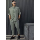 HENRY CLOTHING ΑΝΔΡΙΚΗ ΜΠΛΟΥΖΑ -9-131-KHAKI