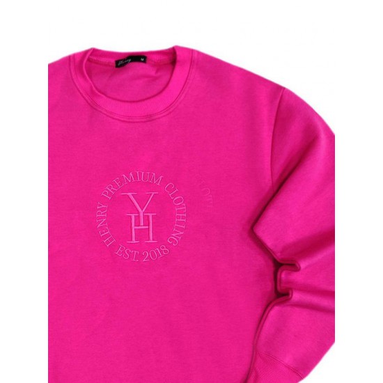 Henry Clothing Ανδρικό Φούτερ Μωβ Κωδικός: 3501