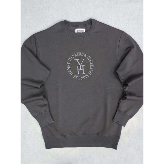 Henry Clothing Ανδρικό Φούτερ Μαύρο Κωδικός: 3501