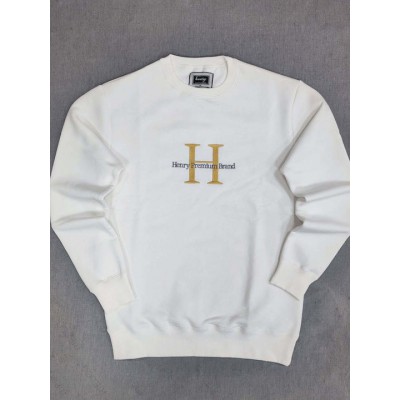 Henry Clothing Ανδρικό Φούτερ Λευκό Κωδικός: 3500