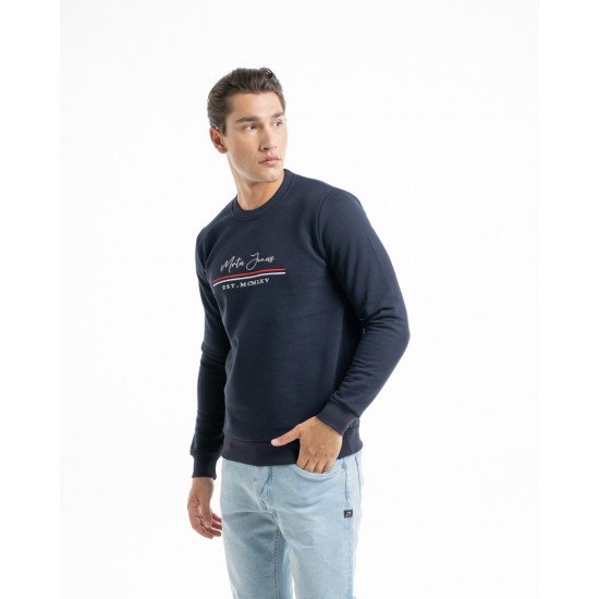 MRT MARTINI-Φούτερ κολλεγίου MRT Jeans Est. 1965 – Navy Blue-11183-4