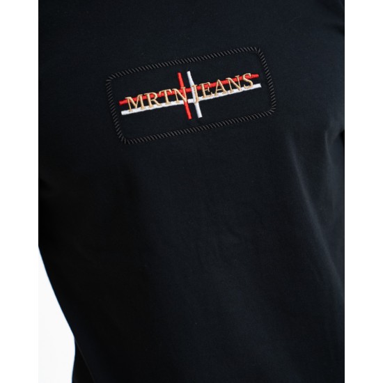 MRT MARTINI-T-Shirt κολλεγίου MRTN Jeans Ropes – Μαύρο-71159-2