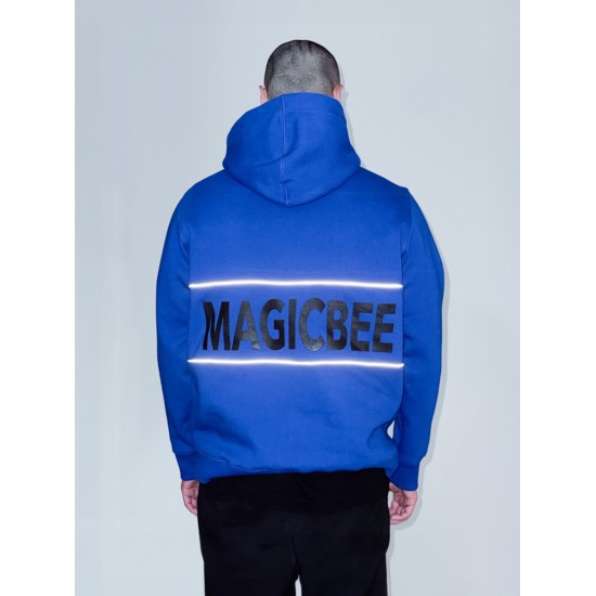 MAGICBEE REFLECTIVE TAPE HOODIE 25513 - ROYAL BLUE (SPECIAL EDITION)