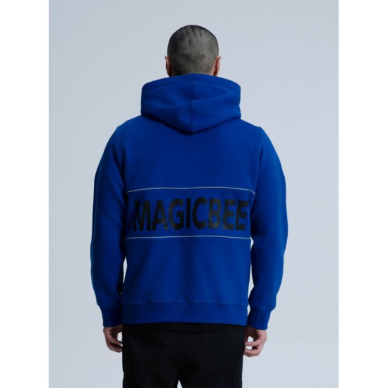 MAGICBEE REFLECTIVE TAPE HOODIE 25513 - ROYAL BLUE (SPECIAL EDITION)