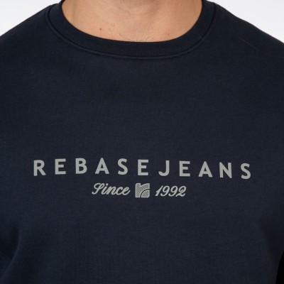 Ανδρικό Μπλούζα Φούτερ REBASE 252RTOP-1066-Dk Blue