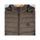 REBASE Ανδρικό Μπουφάν Bomber Πολυεστέρας Καφέ Regular Fit RJK-2040-DK ELEPHANT