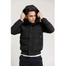 Manager 3 σε 1 Ανδρικό Χειμωνιάτικο Μπουφάν Puffer Μαύρο Κωδικός: JK20-021