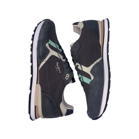 Pepe Jeans Brit Ανδρικά Sneakers PMS40007-961-ΓΚΡΙ
