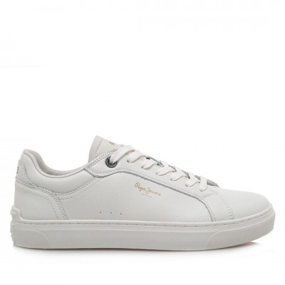 Pepe Jeans Ανδρικά Παπούτσια Sneakers Camden Edition Λευκό - PMS00045-012