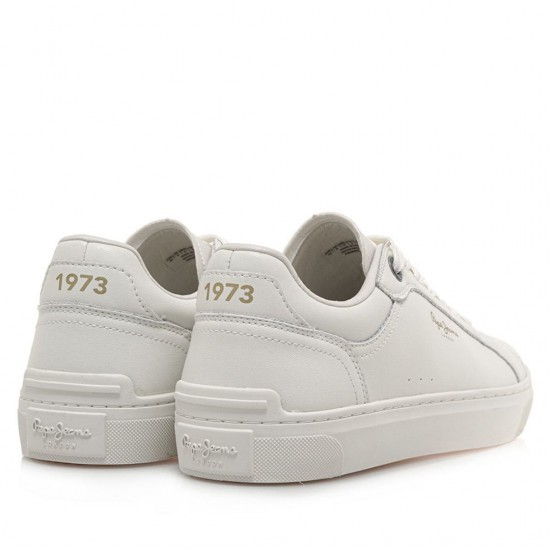 Pepe Jeans Ανδρικά Παπούτσια Sneakers Camden Edition Λευκό - PMS00045-012