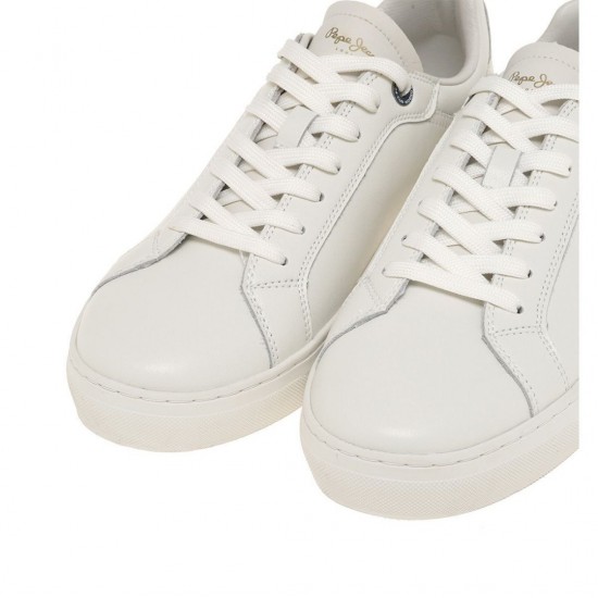 Pepe Jeans Ανδρικά Παπούτσια Sneakers Camden Edition Λευκό - PMS00045-012