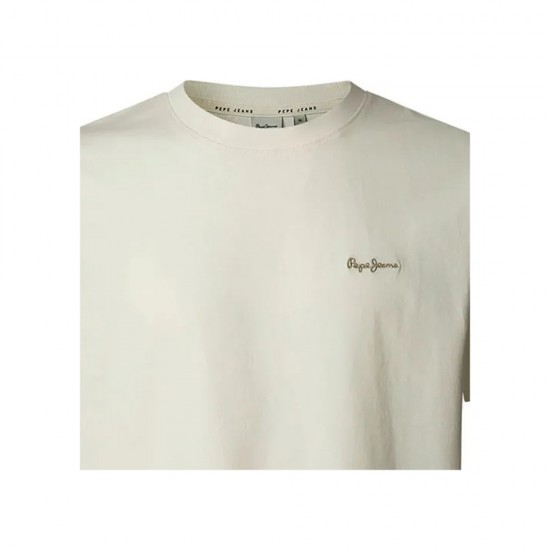 Pepe Jeans Ανδρική Μπλούζα T-Shirt Connor Contrast PM509933-803 Εκρού