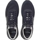 Pepe Jeans Ανδρικά Δερμάτινα Suede Sneakers Buster Serie PMS600008-999 Μαύρο