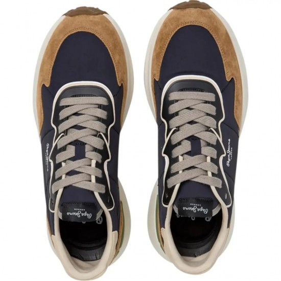 Pepe Jeans Ανδρικά Sneakers Bampton Club PMS600022-999 Μαύρο
