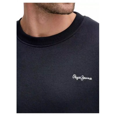 Pepe Jeans - PM5800013-594 - Macbeth Small Logo Plain Crew - Dulwich Blue - Φούτερ