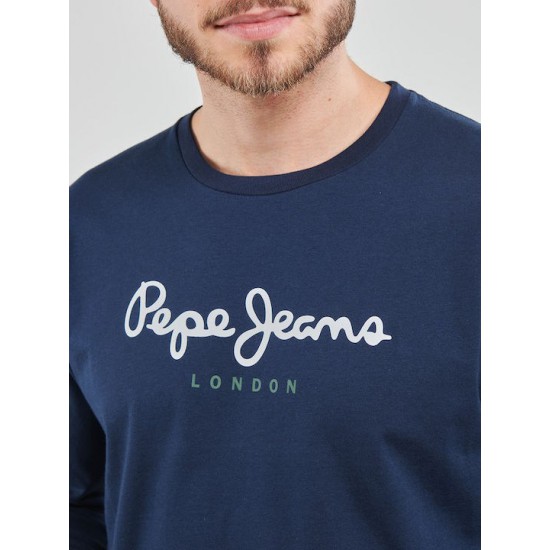 Pepe Jeans Ανδρική Μπλούζα Μακρυμάνικη Navy Μπλε Κωδικός: PM508209-595