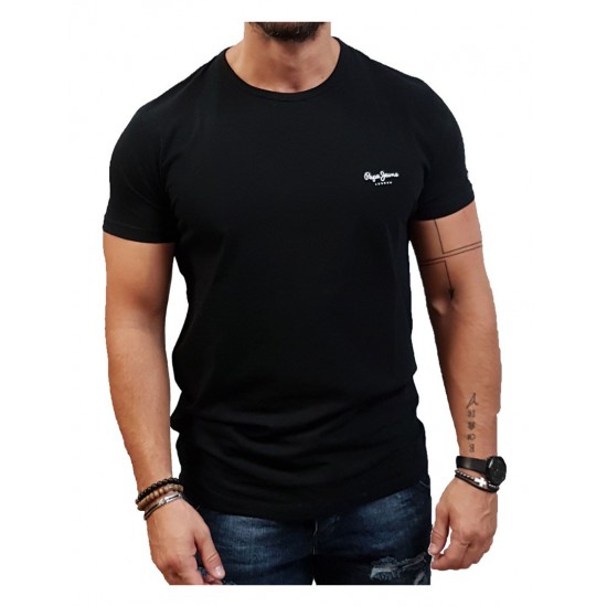 PEPE JEANS - PM508212-999- ORIGINAL BASIC 3 N - BLACK - ΜΠΛΟΥΖΑ ΜΑΚΟ
