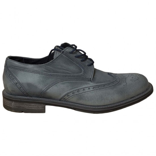 VLAVIANOS SHOES-ΔΕΡΜΑΤΙΝΑ-ΜΠΛΕ- LEATHER - ΠΑΠΟΥΤΣΙ ΑΝΔΡΙΚΟ