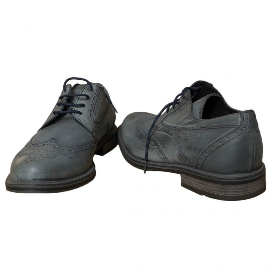 VLAVIANOS SHOES-ΔΕΡΜΑΤΙΝΑ-ΜΠΛΕ- LEATHER - ΠΑΠΟΥΤΣΙ ΑΝΔΡΙΚΟ