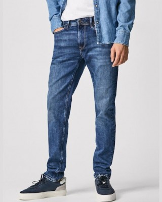 Pepe Jeans Hatch Ανδρικό Παντελόνι Τζιν Ελαστικό σε Κανονική Εφαρμογή Μπλε Κωδικός: PM206323WS82-000