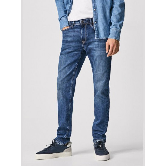 Pepe Jeans Hatch Ανδρικό Παντελόνι Τζιν Ελαστικό σε Κανονική Εφαρμογή Μπλε Κωδικός: PM206323WS82-000