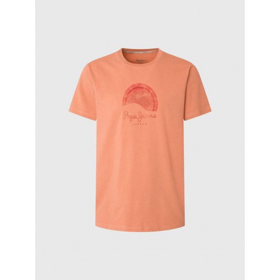 Pepe Jeans Ανδρική Μπλούζα Richmond T-shirt PM508698-145 Πορτοκαλί