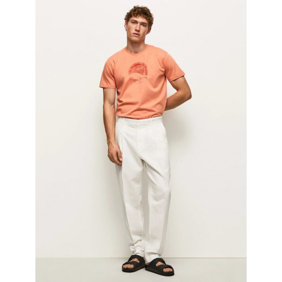 Pepe Jeans Ανδρική Μπλούζα Richmond T-shirt PM508698-145 Πορτοκαλί