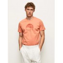 Pepe Jeans Ανδρική Μπλούζα Richmond T-shirt PM508698-145 Πορτοκαλί