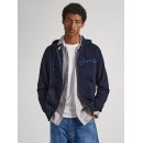 Pepe Jeans Ανδρική Φούτερ Ζακέτα με Κουκούλα και Τσέπες Μπλε Κωδικός: PM582329-594