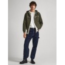 Pepe Jeans Ανδρική Φούτερ Ζακέτα με Κουκούλα και Τσέπες Χακί Κωδικός: PM582329-728
