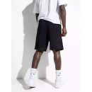 MAGICBEE REVERSE COTTON SIDE TAPE SHORTS - BLACK 2450