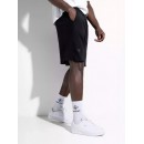 MAGICBEE REVERSE COTTON SIDE TAPE SHORTS - BLACK 2450
