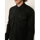 TRESOR - Ανδρικό πουκάμισο JEANS TRESOR 33-7414 μαύρο