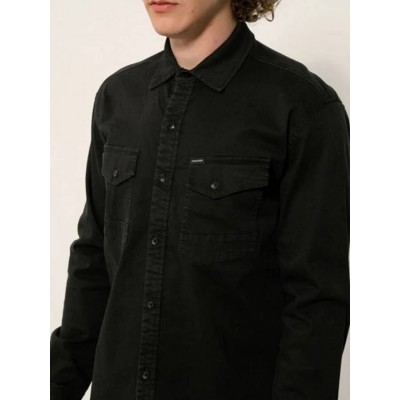 TRESOR - Ανδρικό πουκάμισο JEANS TRESOR 33-7414 μαύρο