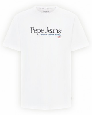 Pepe Jeans T-Shirt Λευκό ALBERT PM509432-800 WHITE