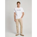 Pepe Jeans T-Shirt Λευκό ALBERT PM509432-800 WHITE
