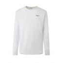 Pepe Jeans Original Ανδρική Μπλούζα Μακρυμάνικη PM508211-800 Λευκό